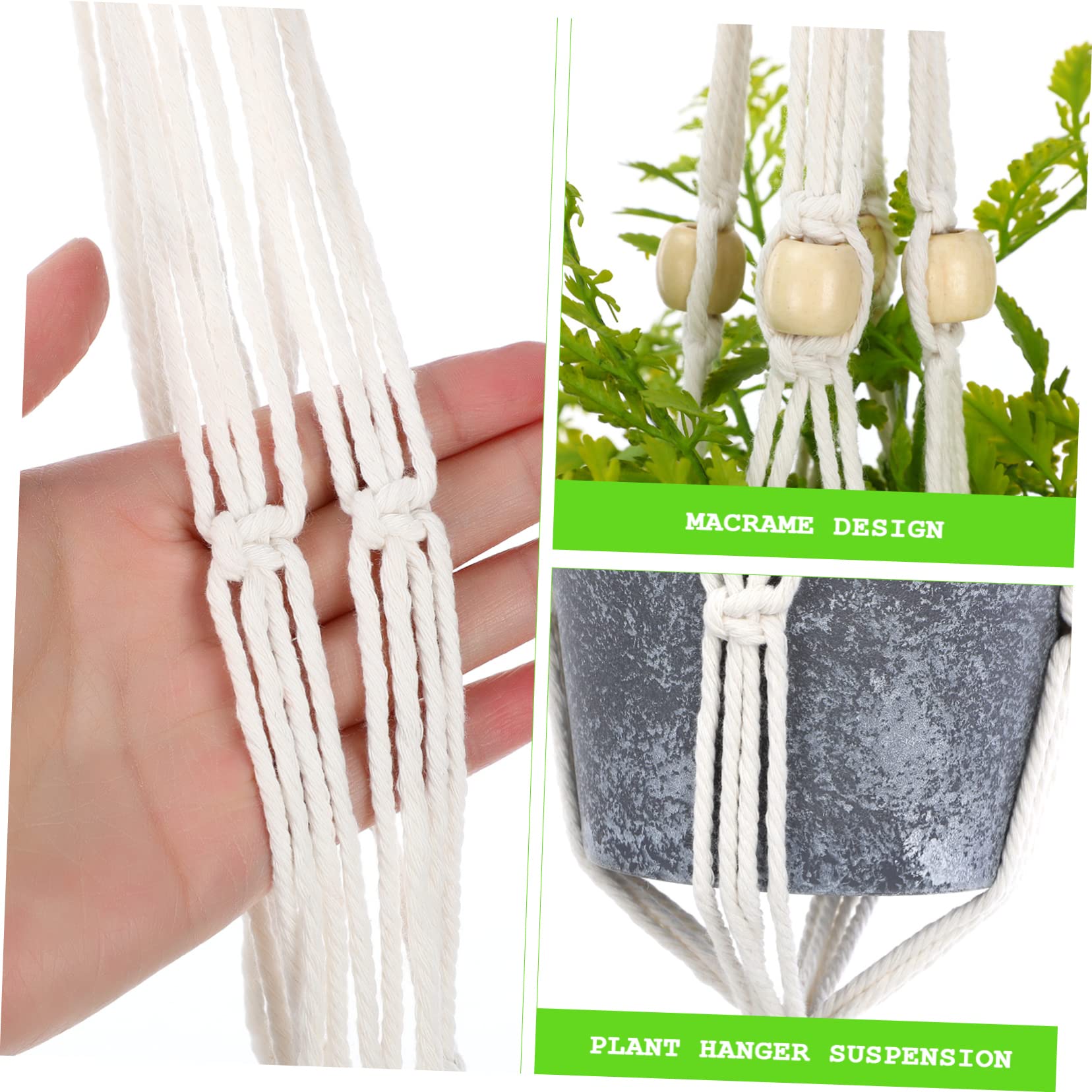 Yardwe 5 Set Di Portavasi Sospesi Portavasi Da Parete in Macramè Decorazioni Per Interni