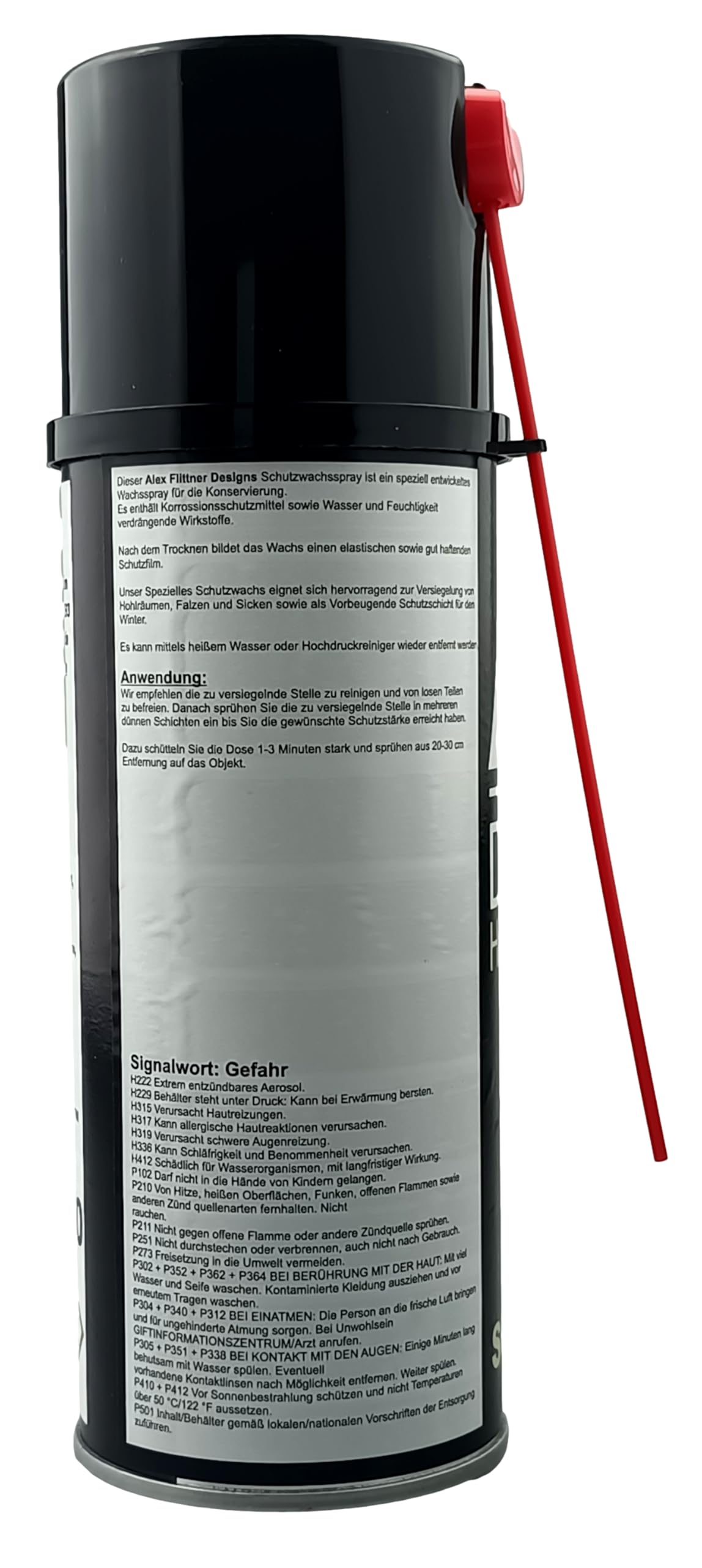 Alex Flittner Designs Cera protettiva trasparente – Premium protezione sottoscocca per auto, moto e parti metalliche, bomboletta spray 3 x 400 ml, protezione a lungo termine contro corrosione, umidità