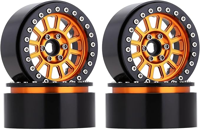 INJORA Offset -10mm 2.2 Cerchi Beadlock Per SCX10 RR10 Wraith TRX4 TRX6,W2208 - Foto 4