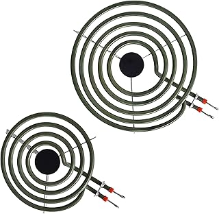 LXun Upgraded MP22YA 2 Pack Electric Range Burner Element Unit Set, 1 x MP21YA 8" and 1 x MP15YA 6" Stove Burners Replacement for Kenmore, Hardwick, Maytag, Norge Whirlpool Electric Range Stove