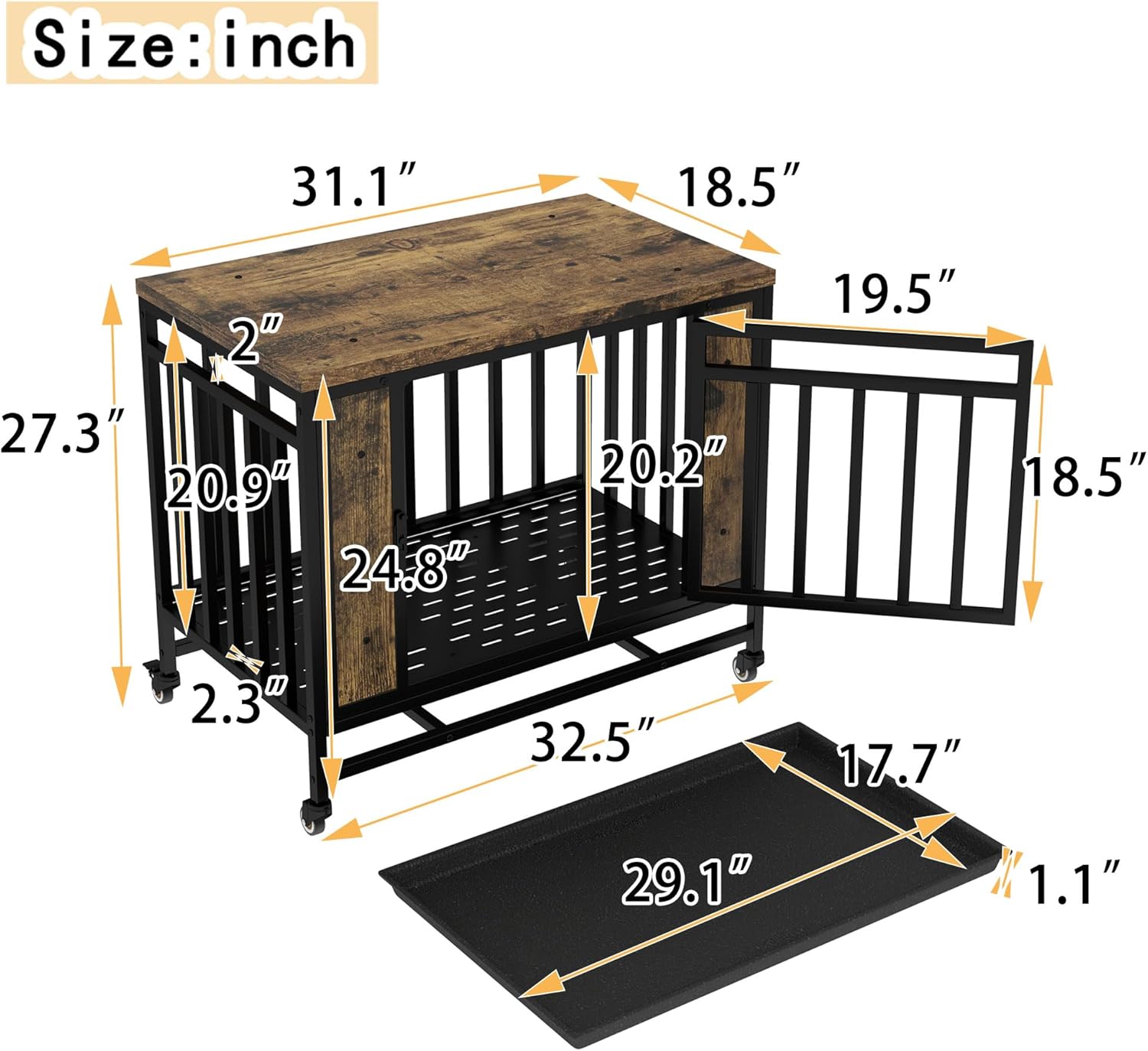 Stylish and Functional: Our Review of the Wooden Dog Crate Furniture