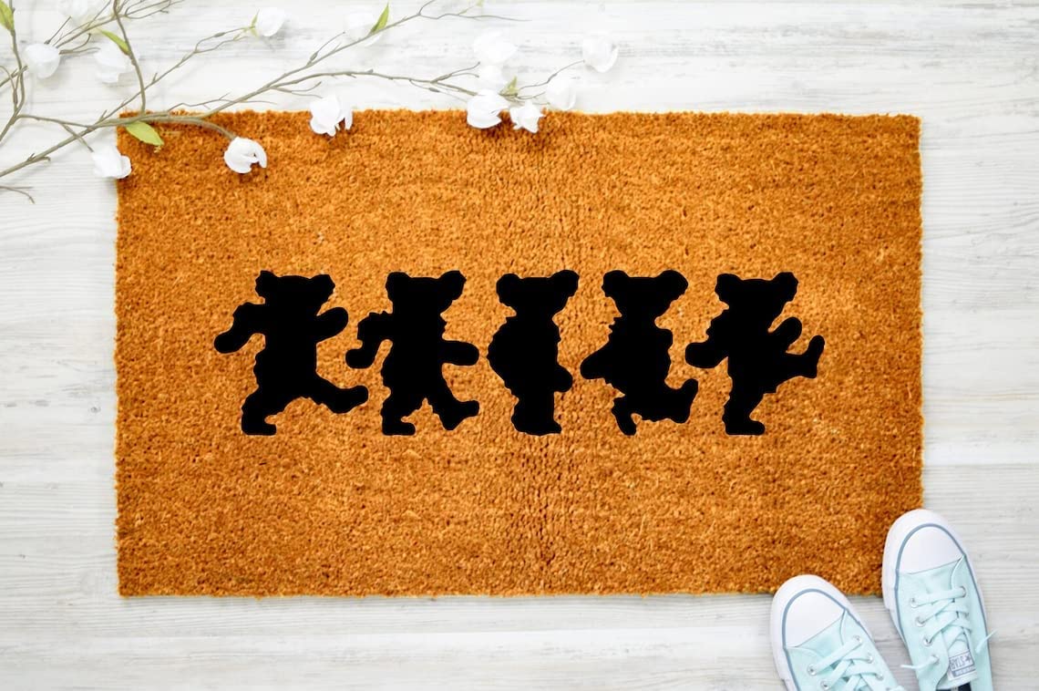 Dancing Bears Door Mat,Non-Slip and Washabl Doormat for Indoor Outdoor,Bears...