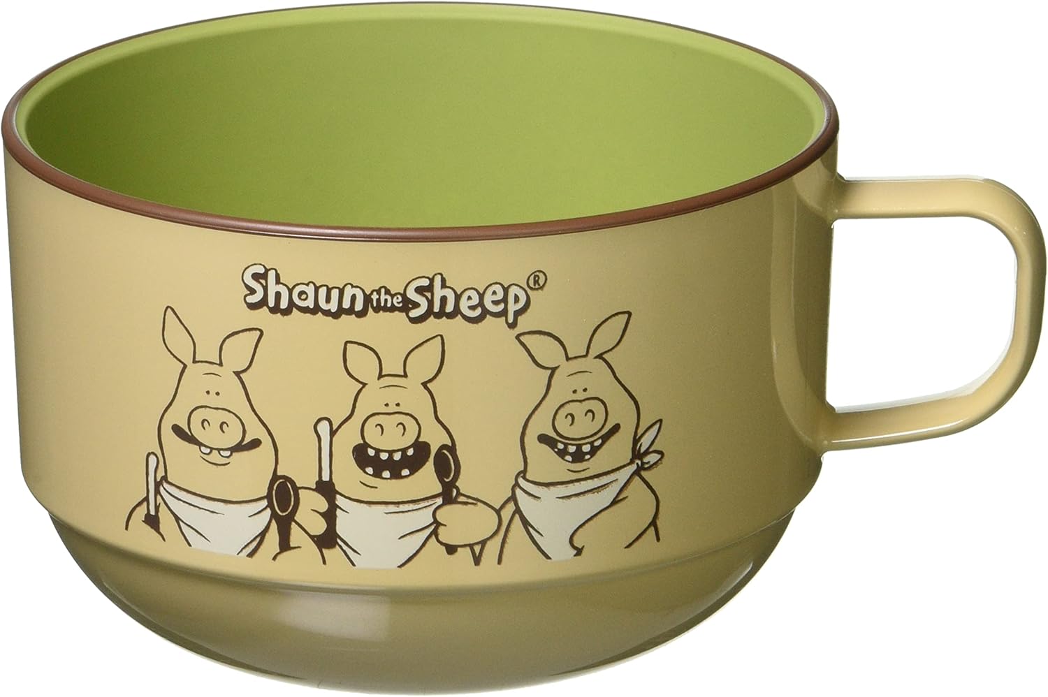 Aito 245011 Shaun the Sheep Plate, Approx. 6.7 inches (17 cm), Shaun and Friends Mino Ware, Made in Japan