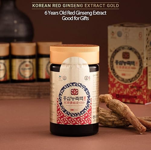 Miniatura 3 de Gangwoninsam Extracto de ginseng rojo coreano dorado de 8.46 onzas líquidas  Contiene extracto de raíz de ginseng rojo coreano 100% puro de 6 años