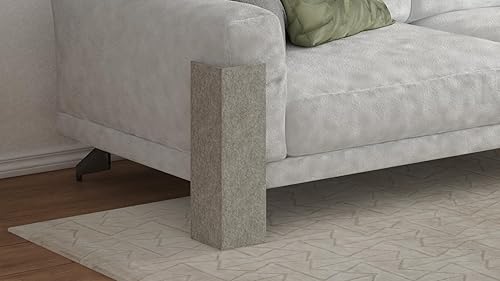 Miniatura 6 de Gatto Karino Sofá rascador para gatos, poste rascador para gatos de interior, protector de muebles (23 pulgadas, grafito)