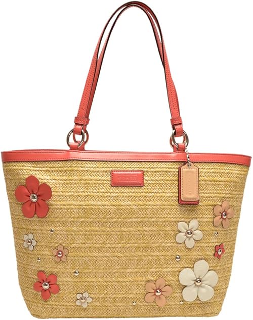 Amazon コーチ Coach トートバッグ F29861 ナチュラル フローラル アップリケ ストロー レディース アウトレット品 並行輸入品 Coach コーチ トートバッグ