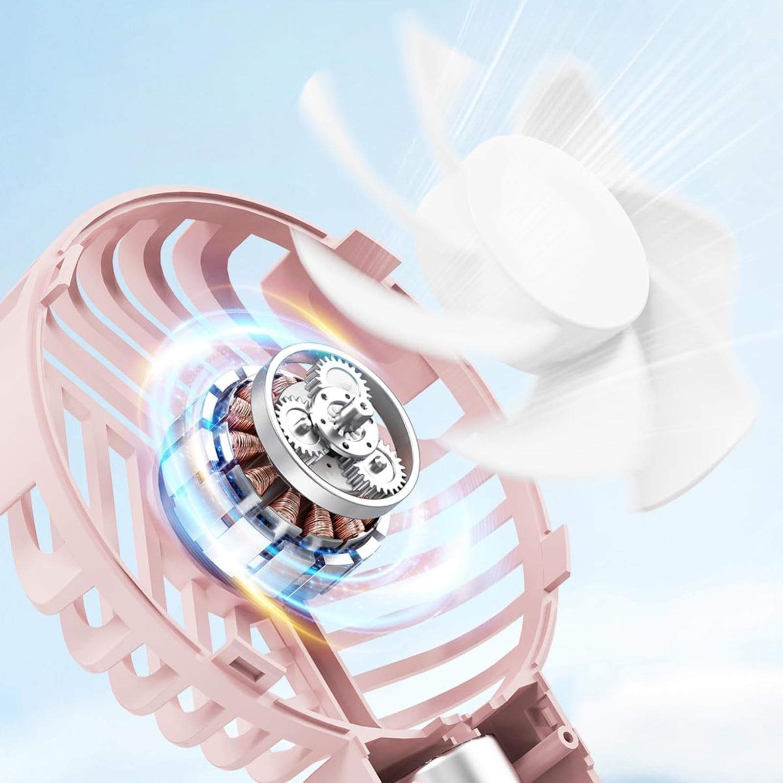 Ventilatori portatili ricaricabili personali piccoli ventilatori da scrivania ricaricabili per casa ufficio esterno Mini viaggio Essentials donne raffreddamento estate mens regali