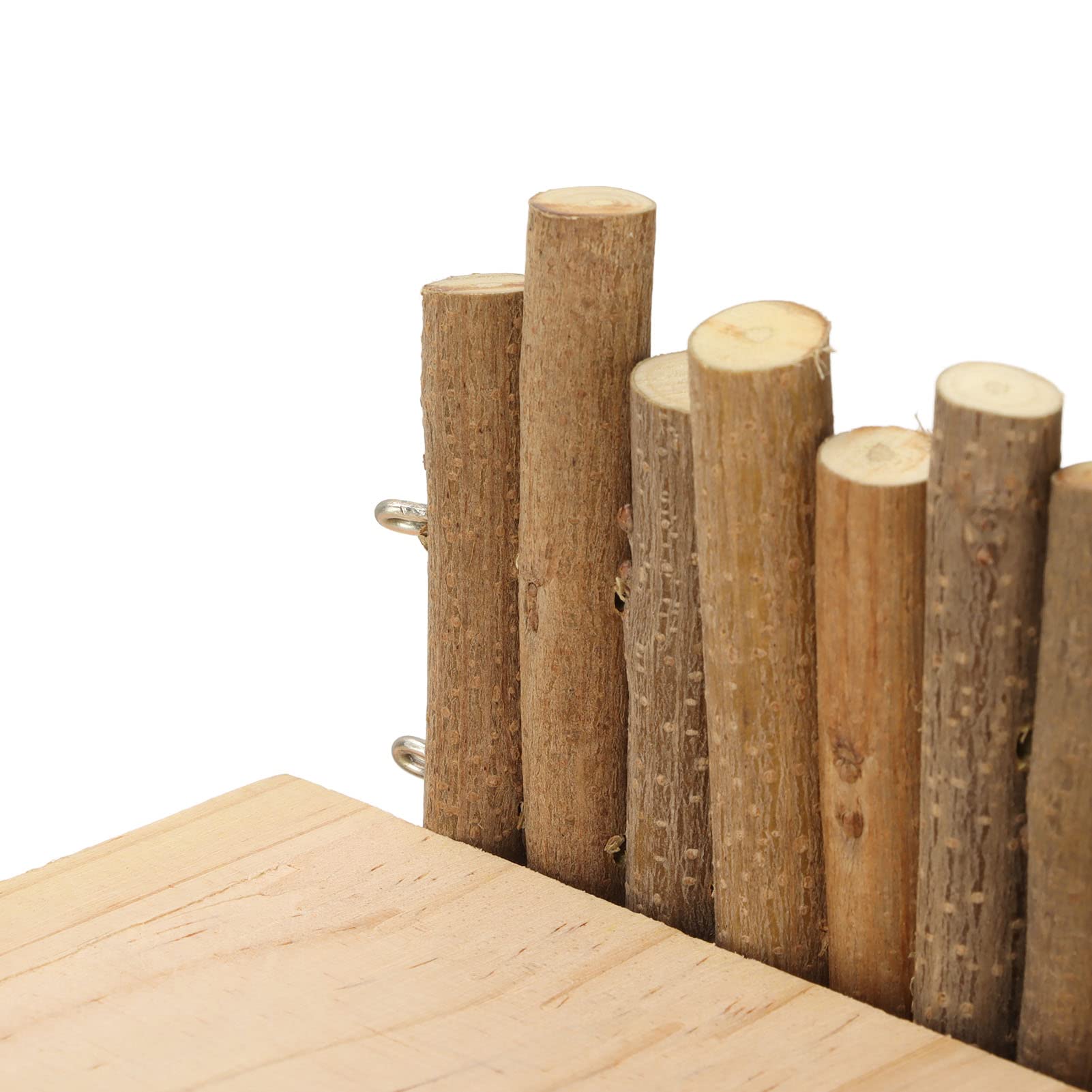 Plataforma de madera para hámster, 2 capas, plataforma de parque infantil con escalera, accesorios de jaula de juguete para escalar ardilla, jerbo, chinchilla, loro, pájaros, animales pequeños