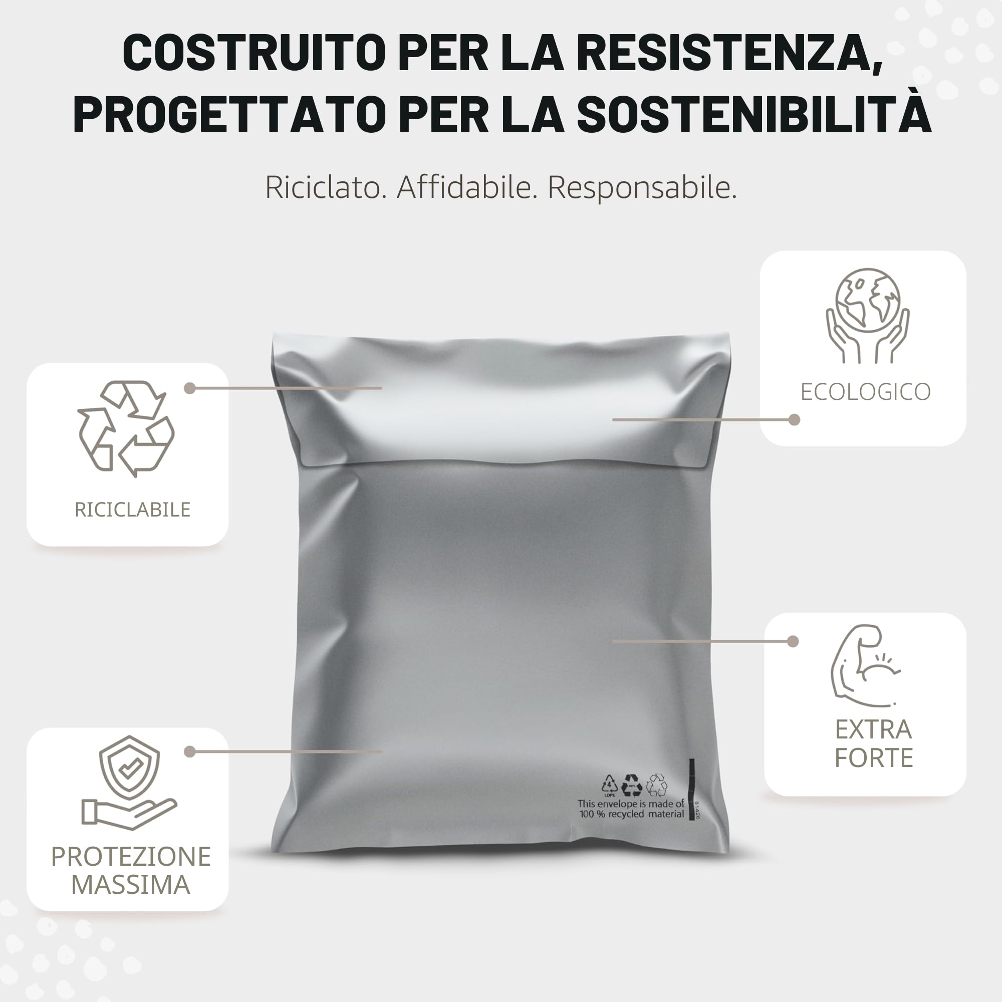 Buste per Spedizioni Vinted Set da 30 pezzi M L XL Sacchetti Spedizione Buste Plastica Imballaggio