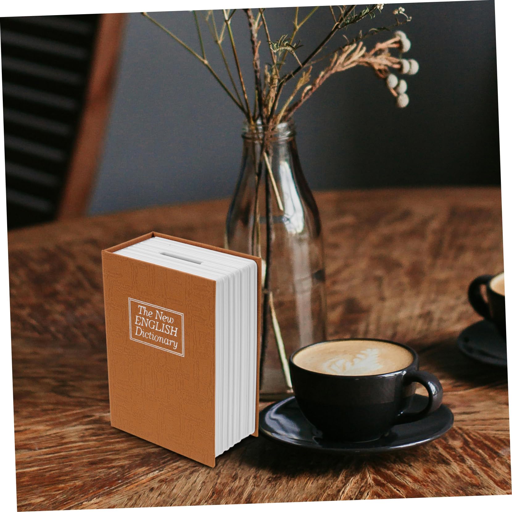 jojofuny 4 Mini Cajas De Ahorro Decorativas Con Forma De Libro Para El Hogar Para Guardar Dinero Para Niños Y Niñas.