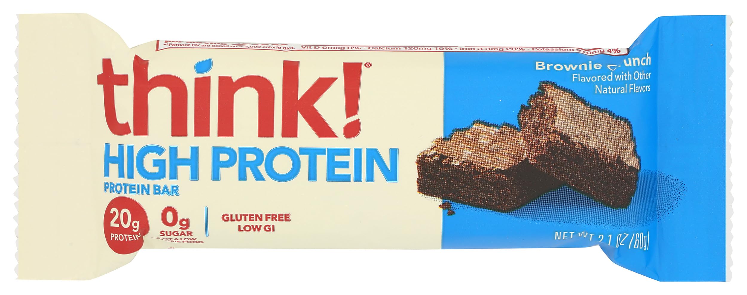 think!Products thin Brownie Diet Bar 2.1 Oz N/a