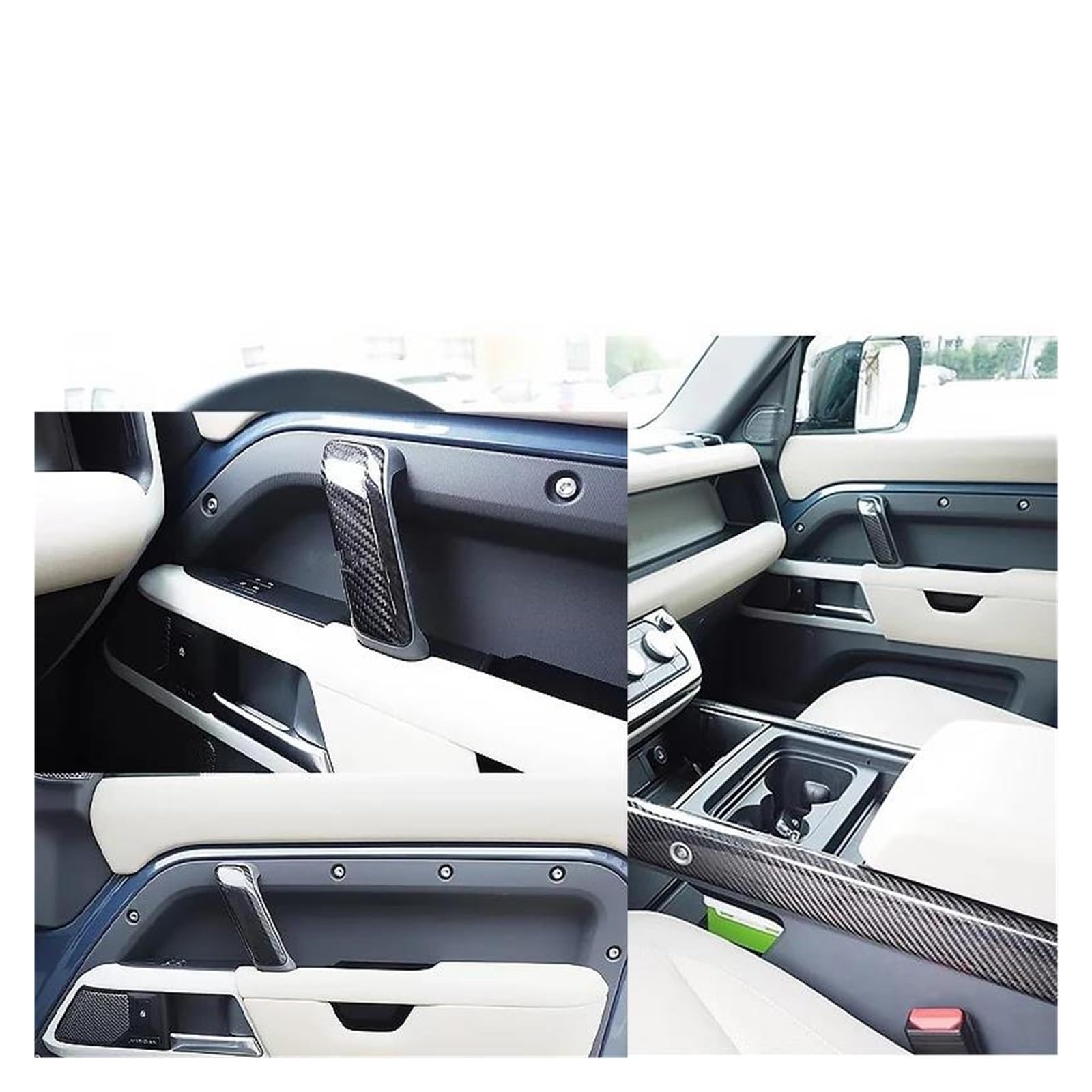 Pannello Decorativo In Fibra Di Carbonio Per Land Rover Defender 2020-2024 - Console Centrale