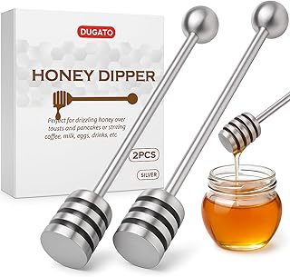 DUGATO Honey Dipper Set (2 Pack, 6.3")