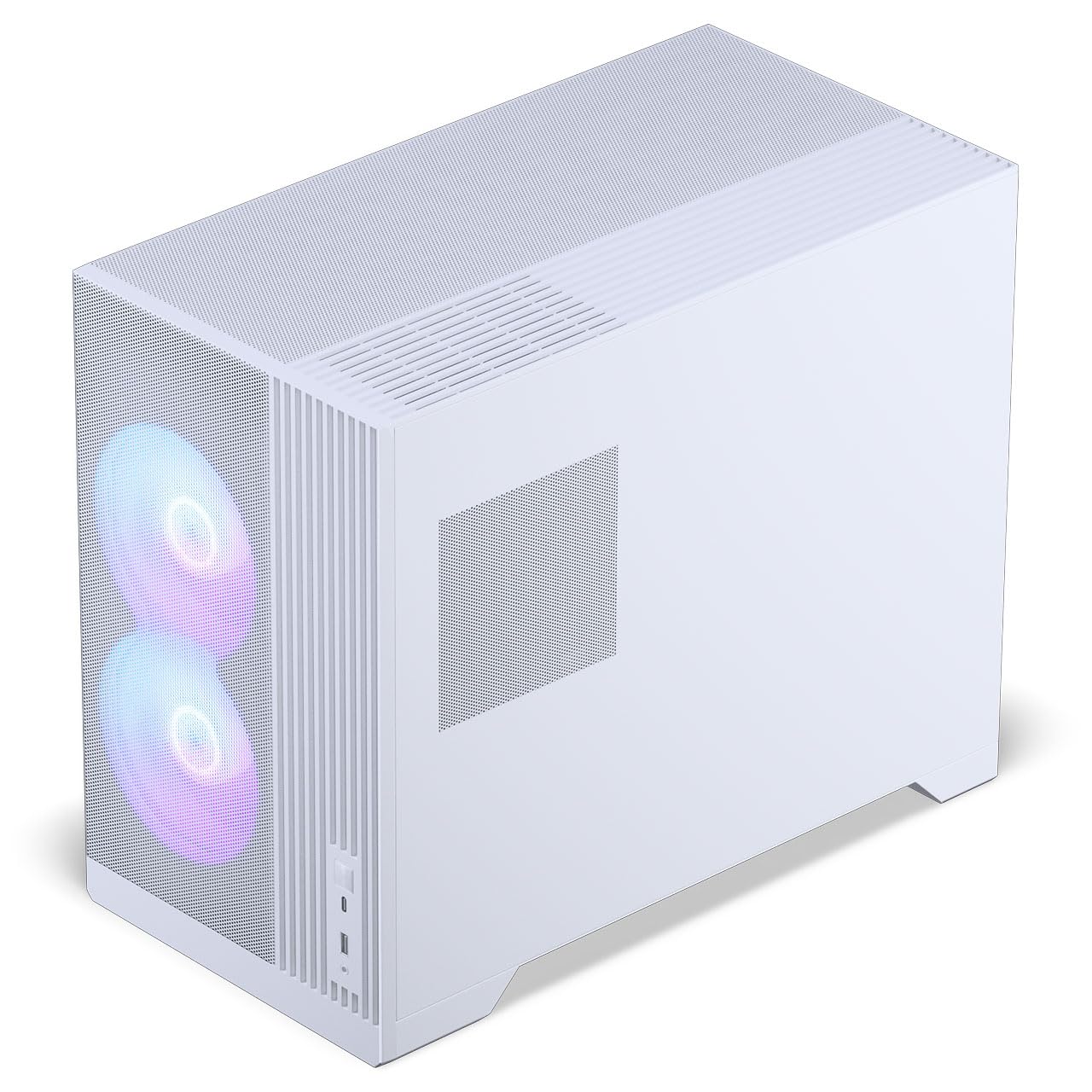 Phanteks XT M3, Case Gaming Compatto Micro-ATX, Filtro Mesh ad Elevate Prestazioni, Finestra in Vetro Temprato, 3 Ventole D-RGB da 120mm incluse, Bianco