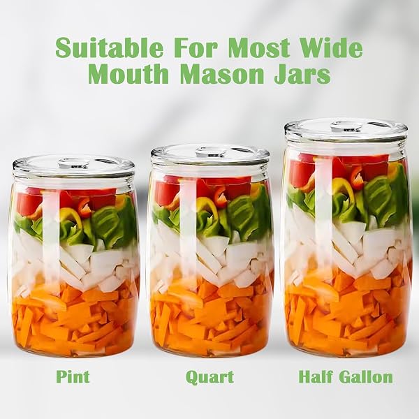 KORVORIA 2 Piezas Pesas de Fermentación, Pesos de 7 cm de Diámetro para Fermentar, para Fermentar Chucrut Kimchi - 4