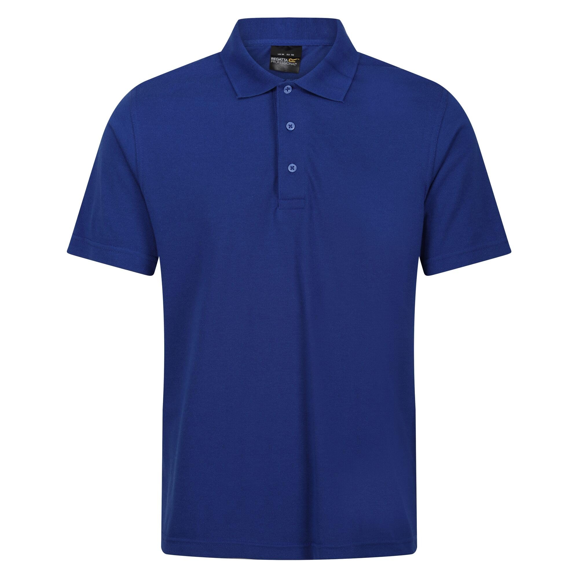 Regatta Professional Mens Pro 65/35 Short Sleeve Polo Shirt, New Royal, XS EU