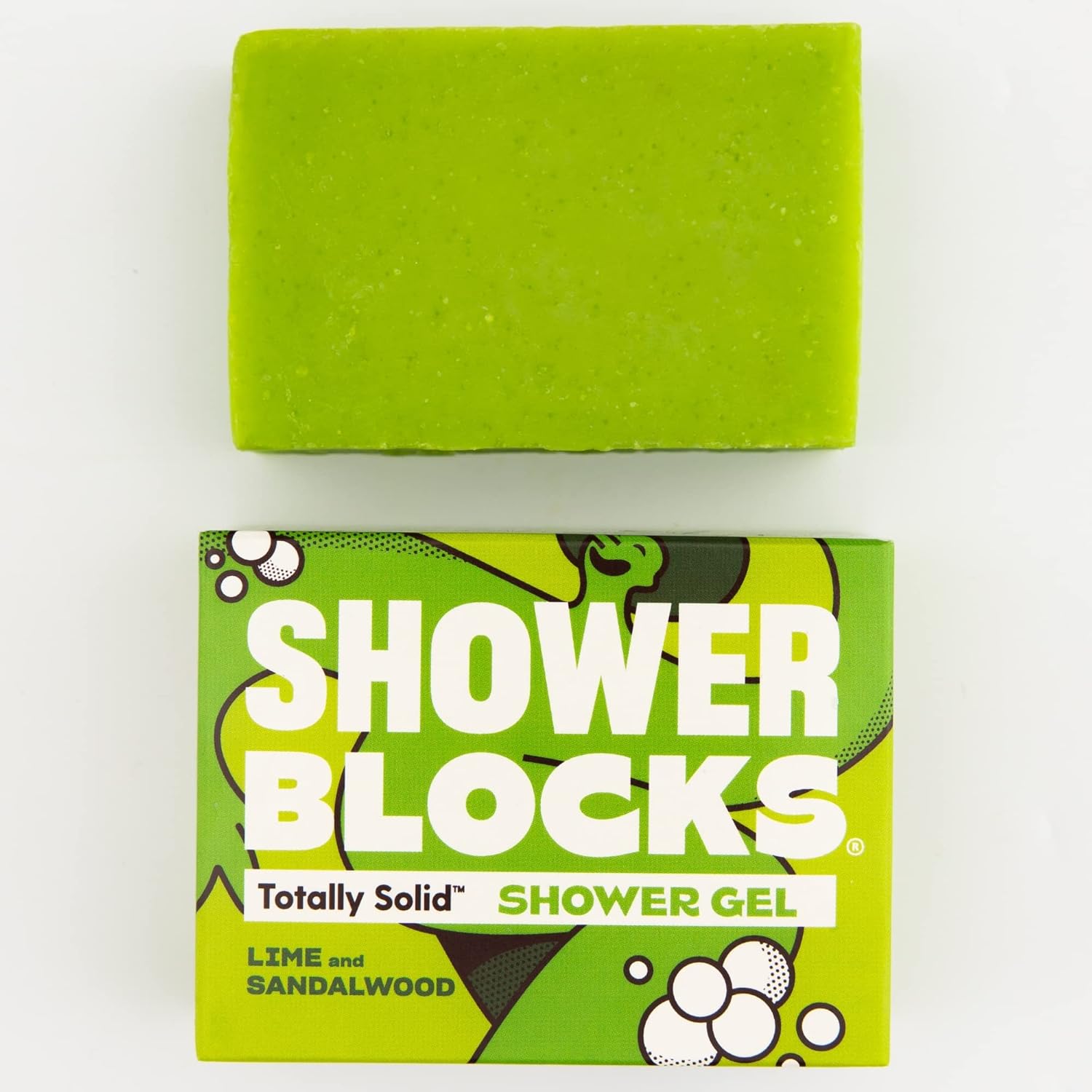 Lime & Sandalwood Solid Shower Gel | Plastic, Cruelty and Paraben Free | Vegan | Moisturising Body Soap For The Shower
