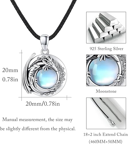 Vista 5 de Silikepa - Collar cristiano con colgante de fe, medalla de plata de ley 925, joyería cristiana, regalo para hombres y mujeres