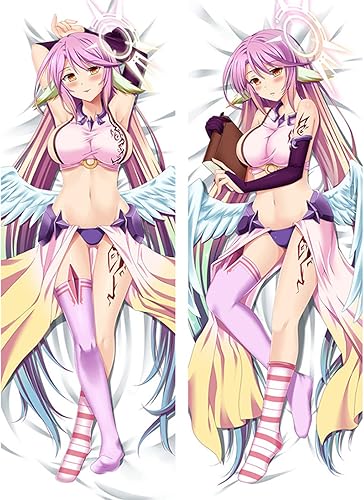 Funda de almohada decorativa con diseño de anime japonés NO Game NO Life Jibril Dakimakura 2020-julio disponible en Yaxa Guatemala