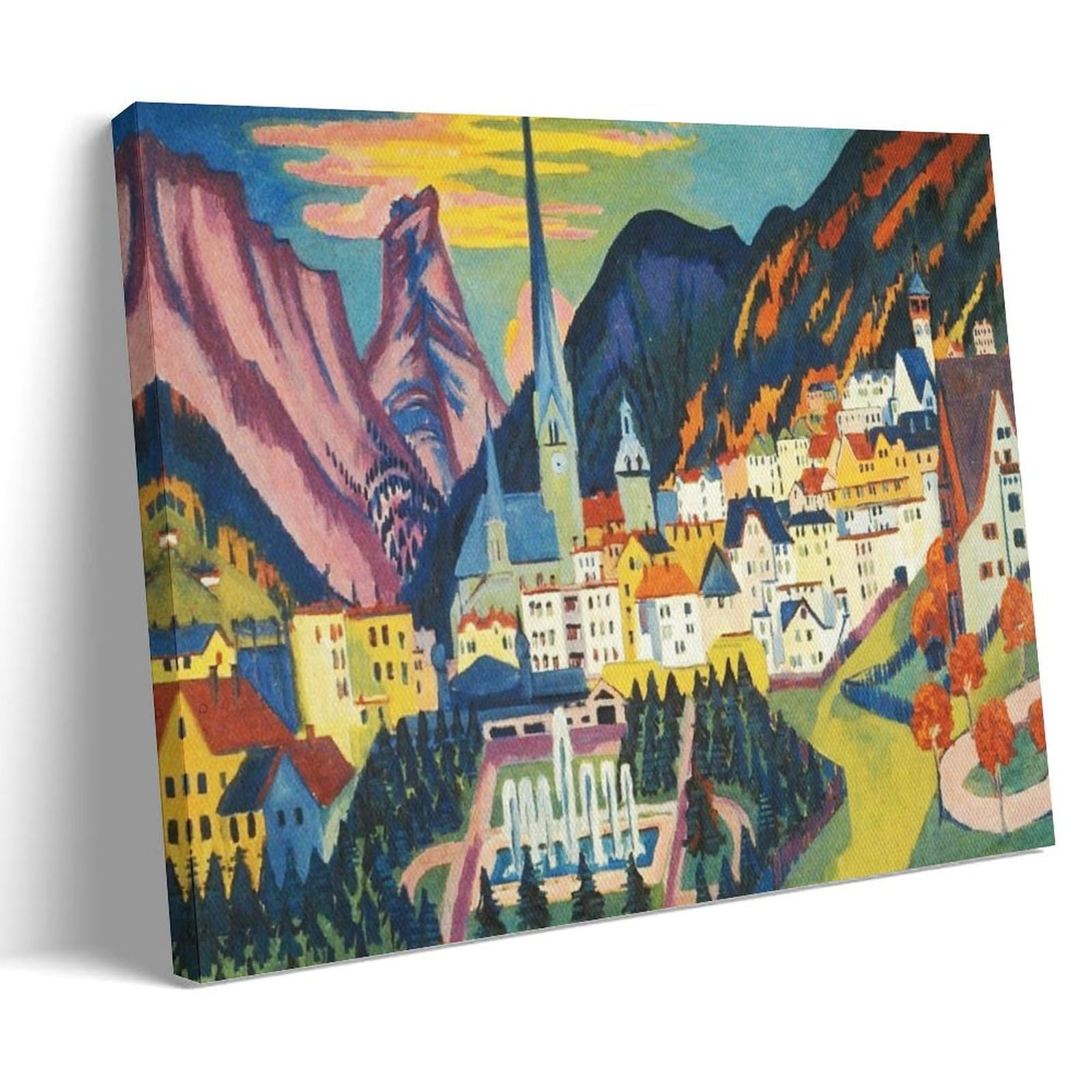 Ernst Ludwig Kirchner Davos en été impression toile déco moderne - 8