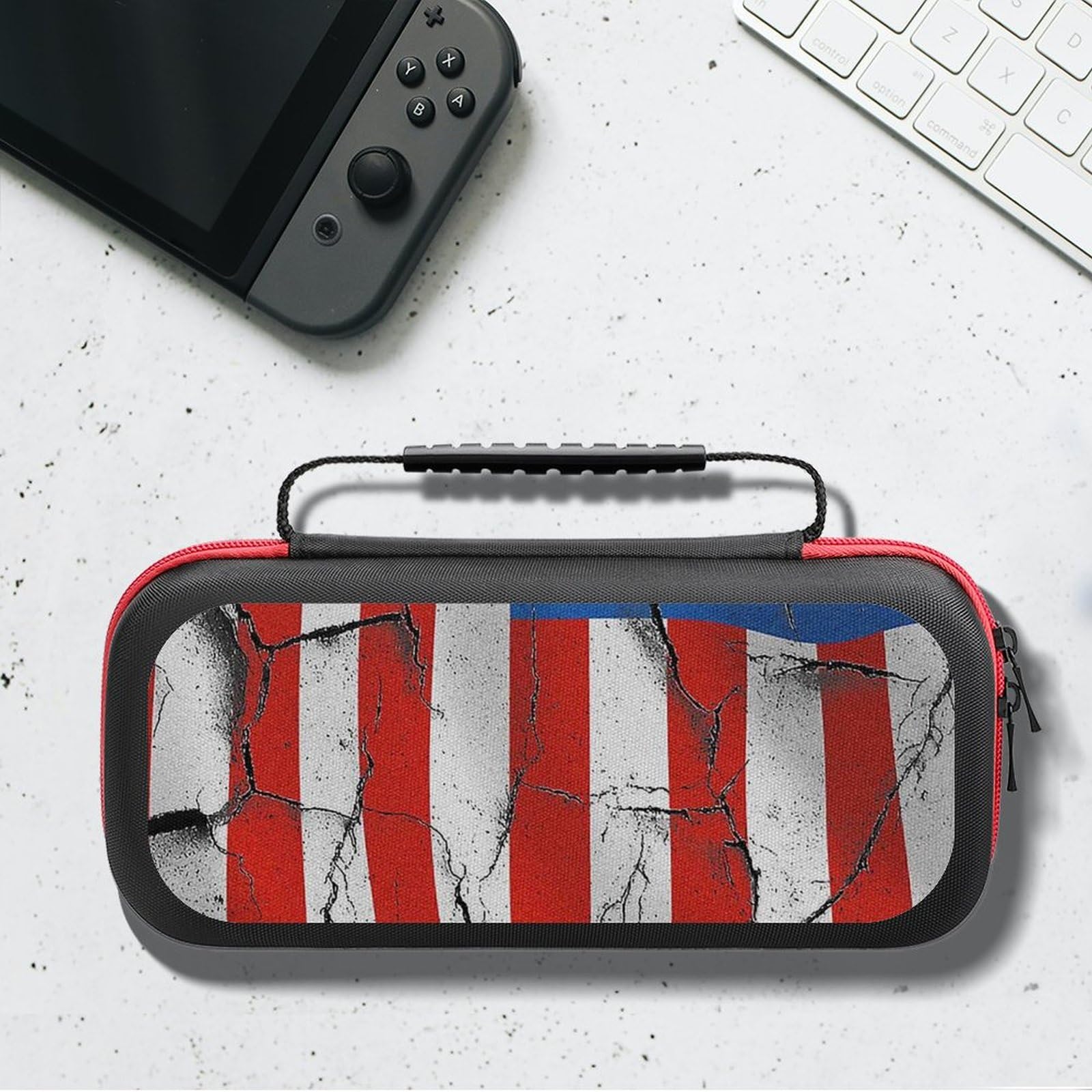Amazon.co.jp: Switch ケース 割れたアメリカの旗 スイッチ ケース