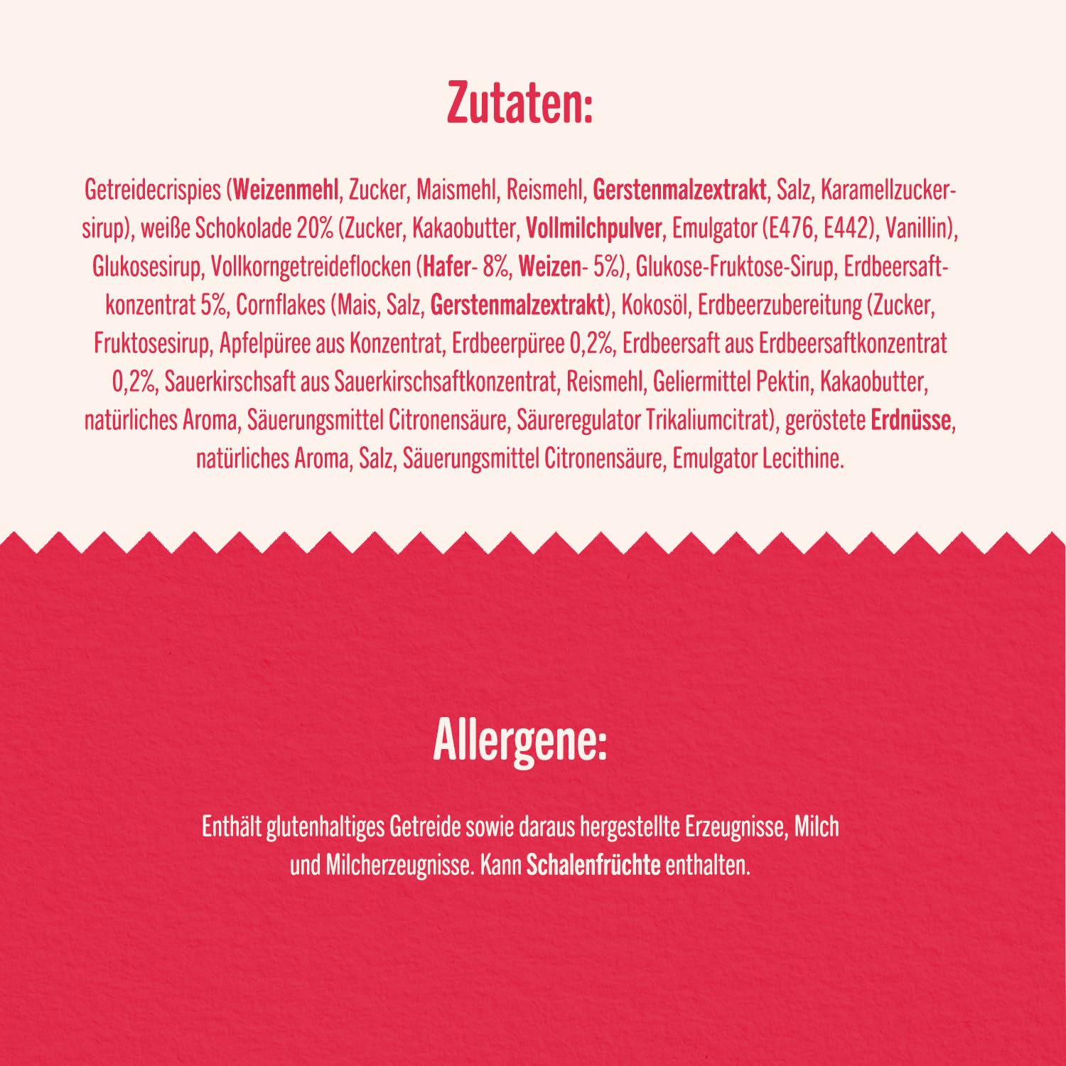 Müsliriegel | Corny BIG | Strawberry White Chocolate | Erdbeere mit weißer Schokolade | Großpackung 24x40g