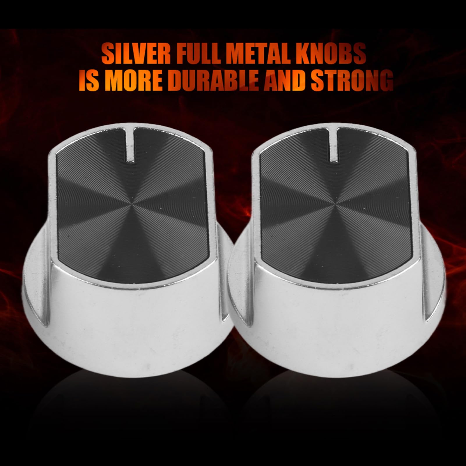 2pcs Control Knob for Patio Heater Gas Fireplace Fire Pit, Zinc Alloy Control Knob Protector Gas Cooktop Accessory for Fireplaces and Gas Grills