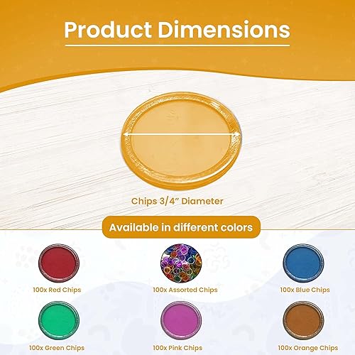 Miniatura 8 de MR CHIPS Varita magnética hecha en Estados Unidos más 100 fichas de bingo amarilla