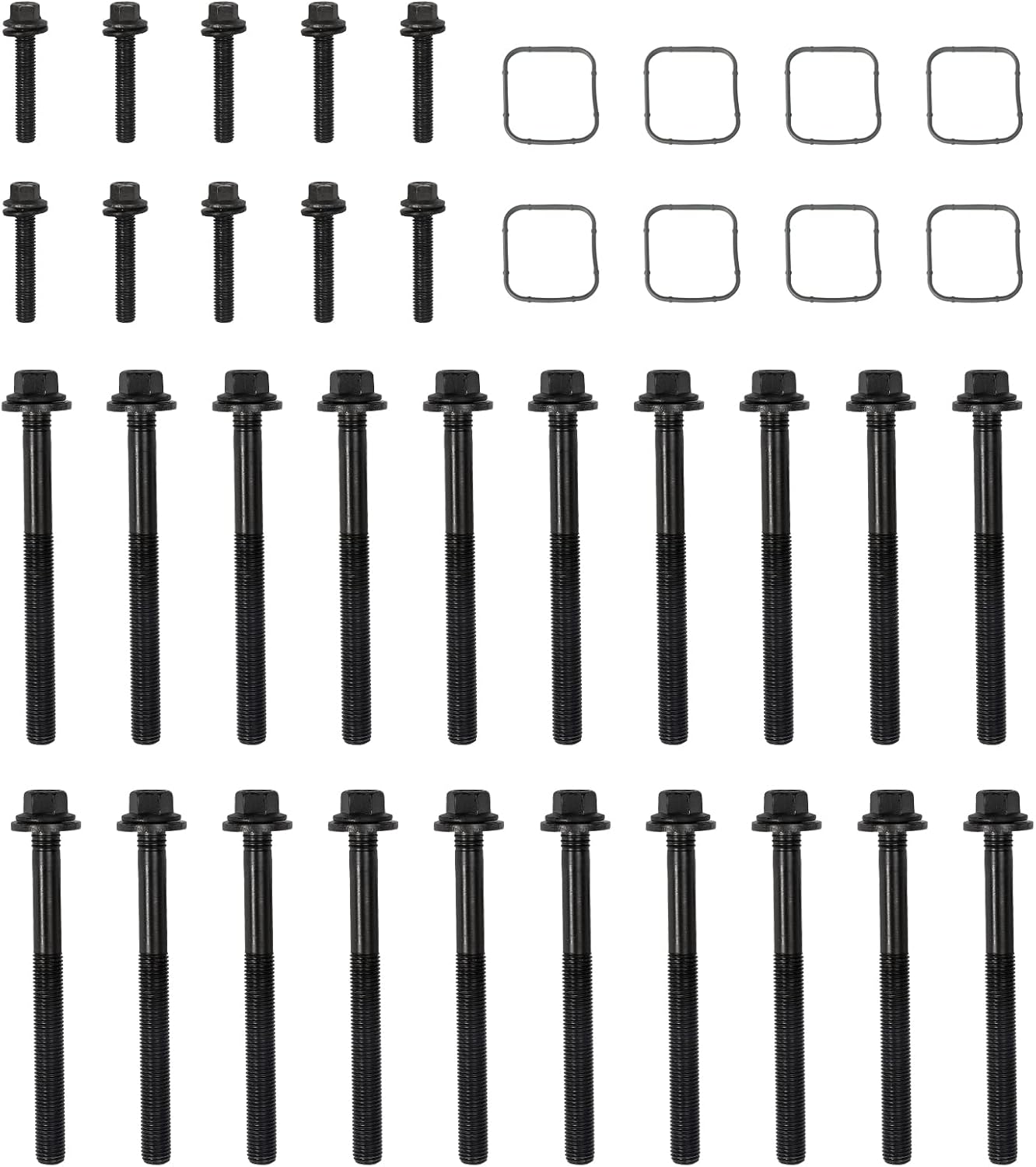 Full Cylinder Gasket Set with Kit Head Bolts HS26423PT TCS46169 ES72200 Compatible with Dodge Challenger Charger Durango Ram 1500 2500 3500 Grand Cherokee 5.7L V8