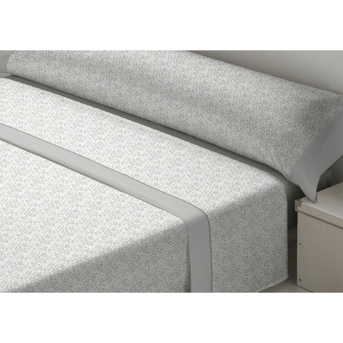 D'Or Juego de Sábanas Lavanda Gris Cama de 105 Franela