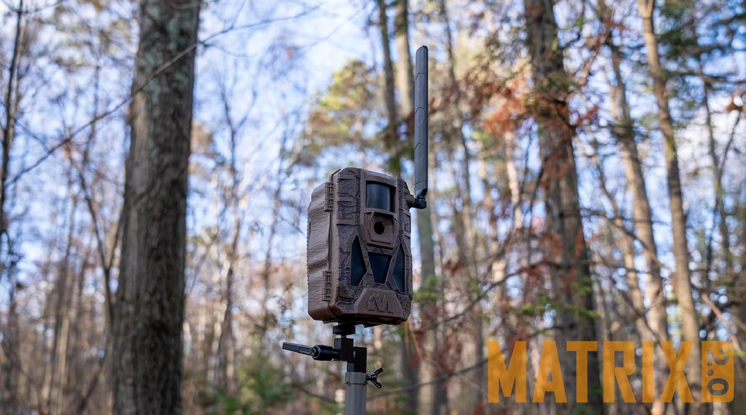 Muddy Matrix 2.0 Power Pack 36MP Dual Network Cellular Camera with Two 5000 mAh Batteries, 36MP Photo Resolution, 1080p Video Resolution, and Command Pro App Compatibility (Brown, 2-Pack)