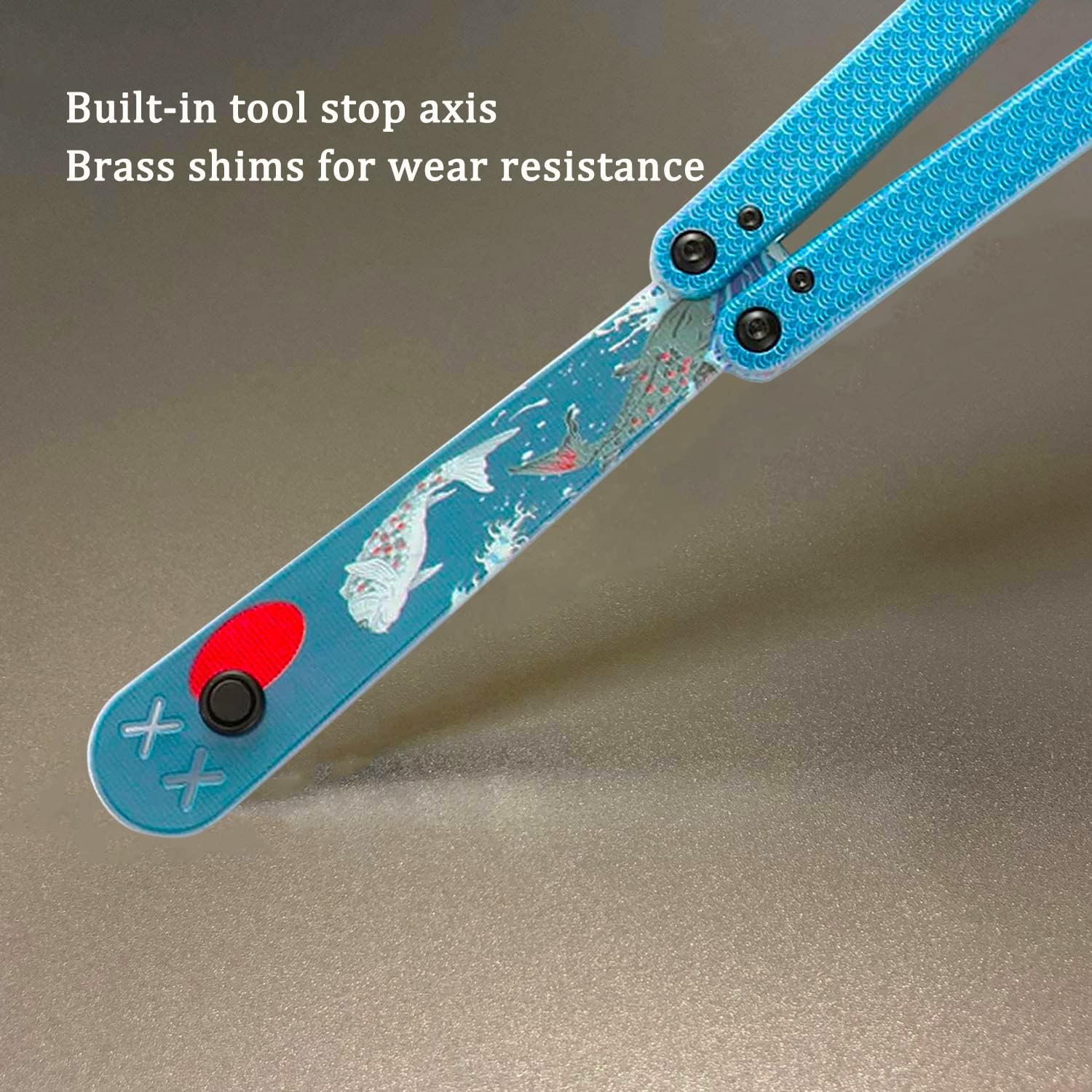 KEEDAS Integral Channel Plastic Handle, Ultra-Lightweight Durable Multitool, Best Balance and Inertia, Great for Beginners, Ideal for Christmas, Birthday, Anniversary (Kanagawa-1)