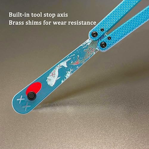 Miniatura 5 de KEEDAS Herramienta de plástico con patrones impresos plegables, mango de canal integral, ultraligera y duradera, el mejor equilibrio e inercia,