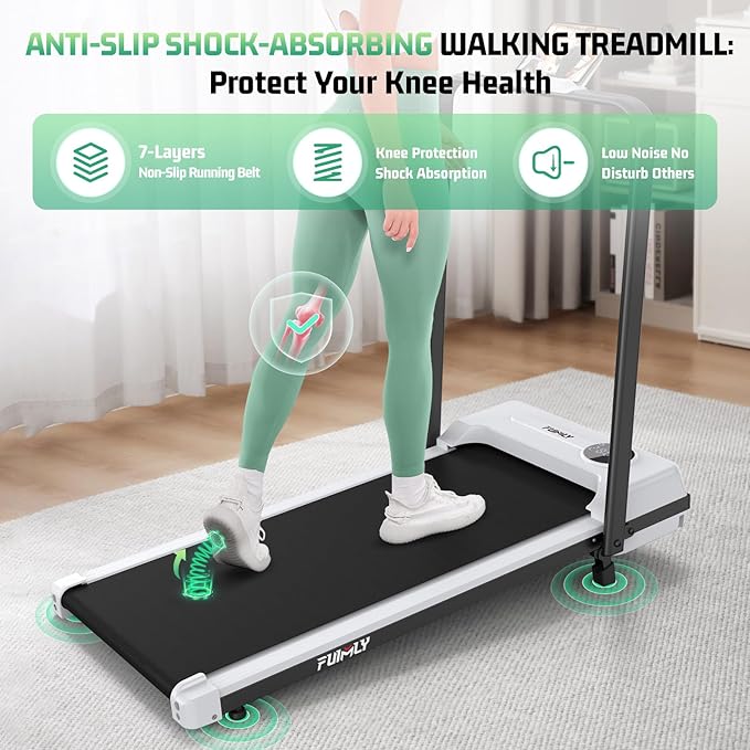 Caminadora Plegable FUNMILY con Inclinación y Barra, 4 mph, 290 lb miniatura 5