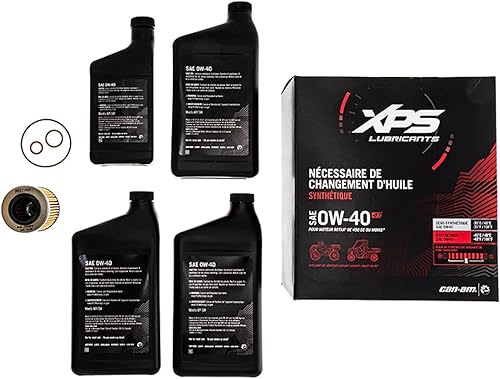 Miniatura 2 de Can-Am nuevo OEM 4T 0W-40 mezcla sintética cambio aceite kit Rotax 450 cc 9779257