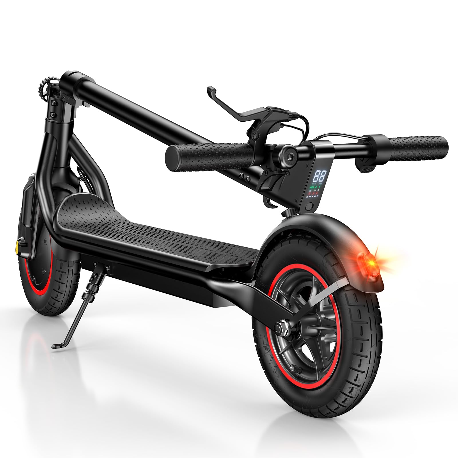 iScooter Electric Scooter for Adults & Teens, 500/650 Peak Power, Up to 15/18/25 Miles Range, 19/22/25 MPH Top Speed, Cruise Control, Dual Braking System, Foldable E-Scooter for Commuting & Campus Use