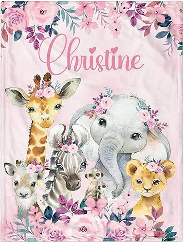 Miniatura 62 de Manta de bebé personalizada para niñas, manta de bebé personalizada con nombre, súper suave, mantas personalizadas con nombre para niños, mantas