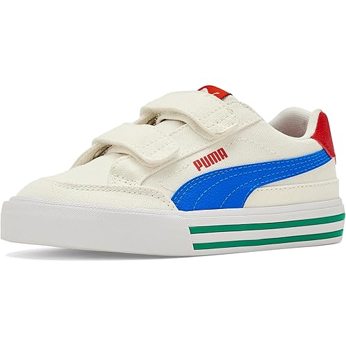 PUMA Unisex-Child Court Classic Vulc Hook and Loop (Little Kid) Sneaker