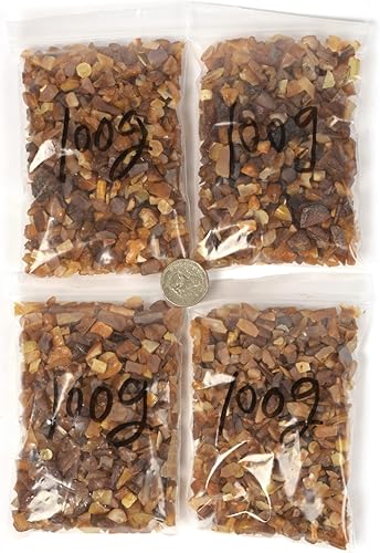 Miniatura 3 de Justinstones Chips pulidos de ámbar natural triturados adornos curativos de cristal de piedra rodada, 3.53 oz