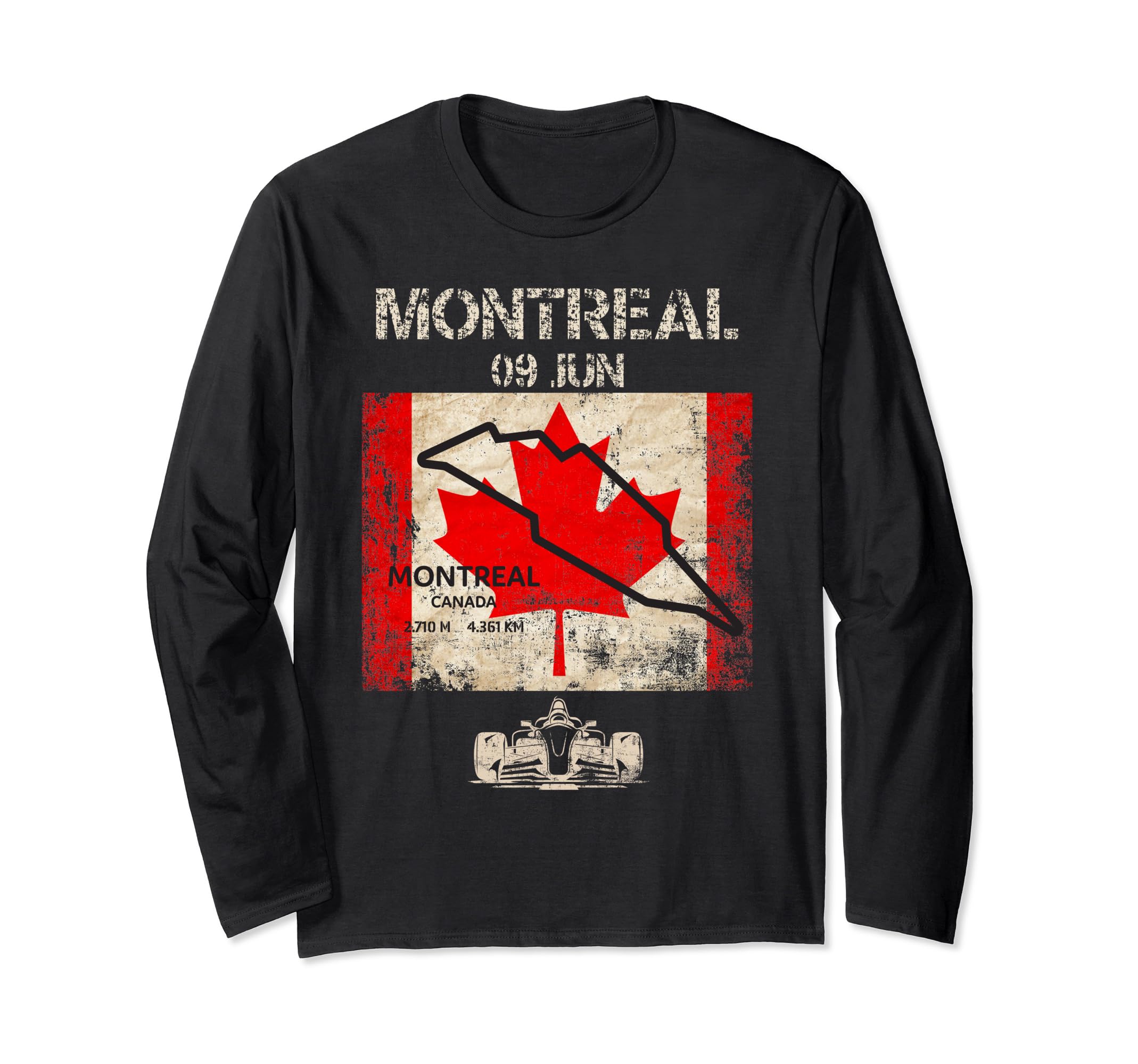 2024 Formula Racing Montreal Formula Race Formula Car Fan Long Sleeve T-Shirt