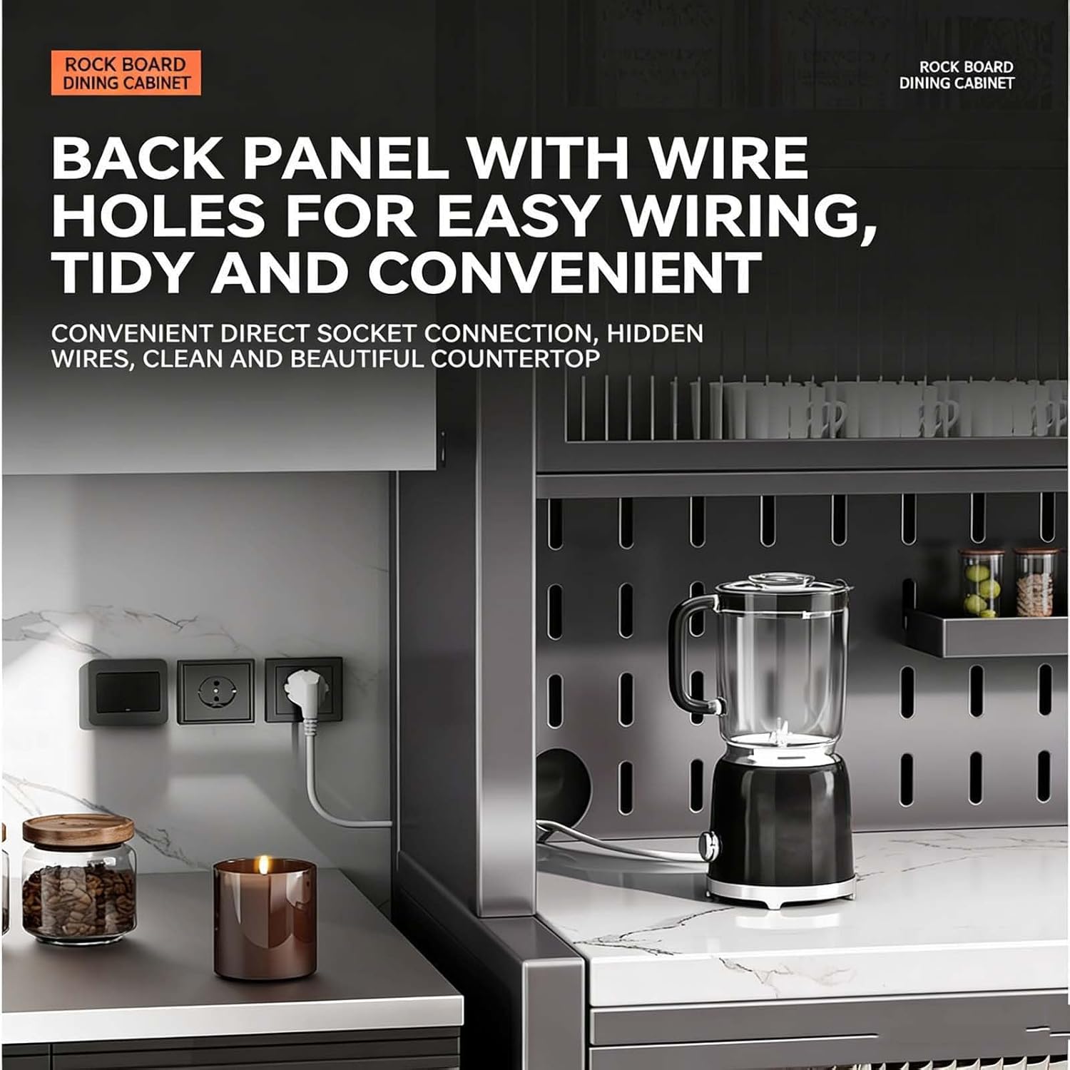 6-Tier Multifunctional Kitchen Storage Rack with Flip Door Cabinet, Microwave Stand & Countertop, Quick Assembly, Black, 31.5"x16.5"x60.6" - Perfect for Appliances & Organizing