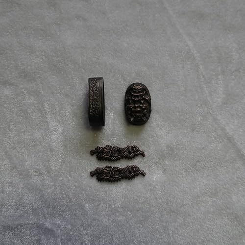 Miniatura 39 de Espada samurái japonesa KOSHIRAE – Fuchi Kashira Menuki 01-77