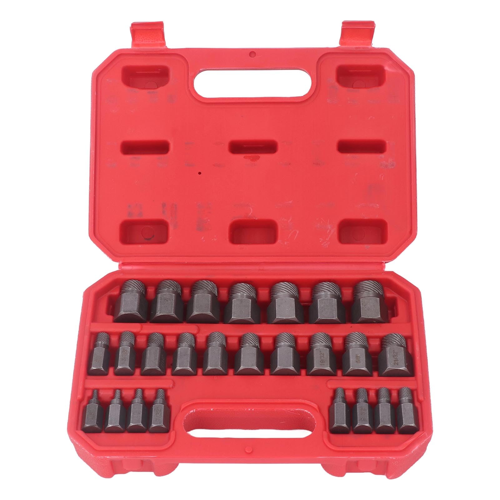 25 Pezzi Set di Estrattori per Bulloni Kit di Strumenti per la Rimozione di Bulloni per Viti Danneggiati ad Alta Resistenza per Meccanici e Appassionati del Fai da Te Acciaio al