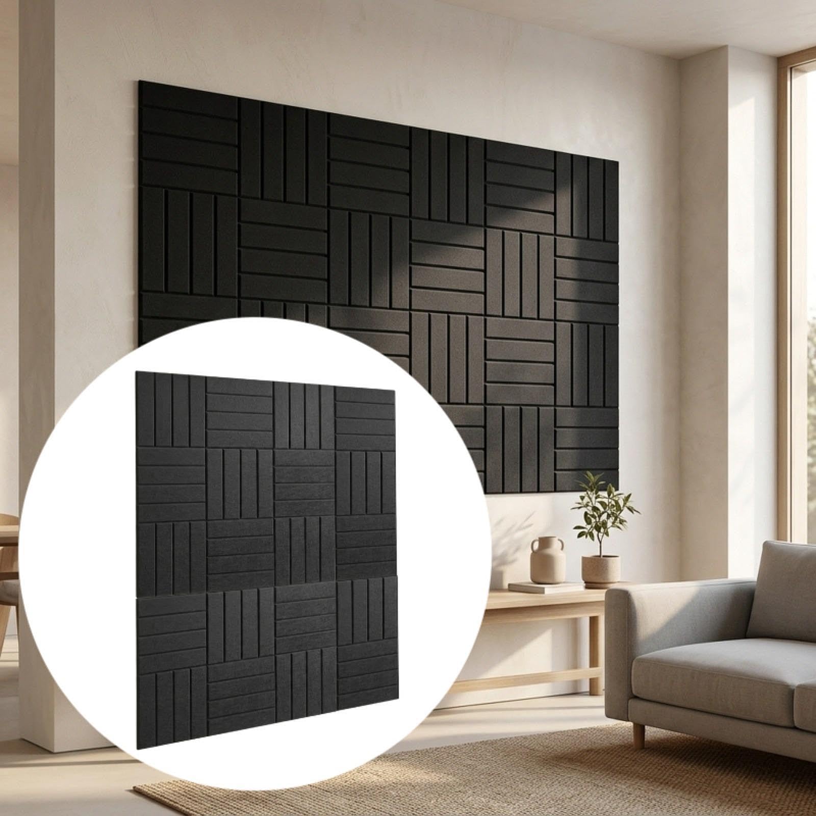 20 Paneles Acústicos Fonoabsorbentes para La Reducción Del Ruido, Ideales para Uso Doméstico.