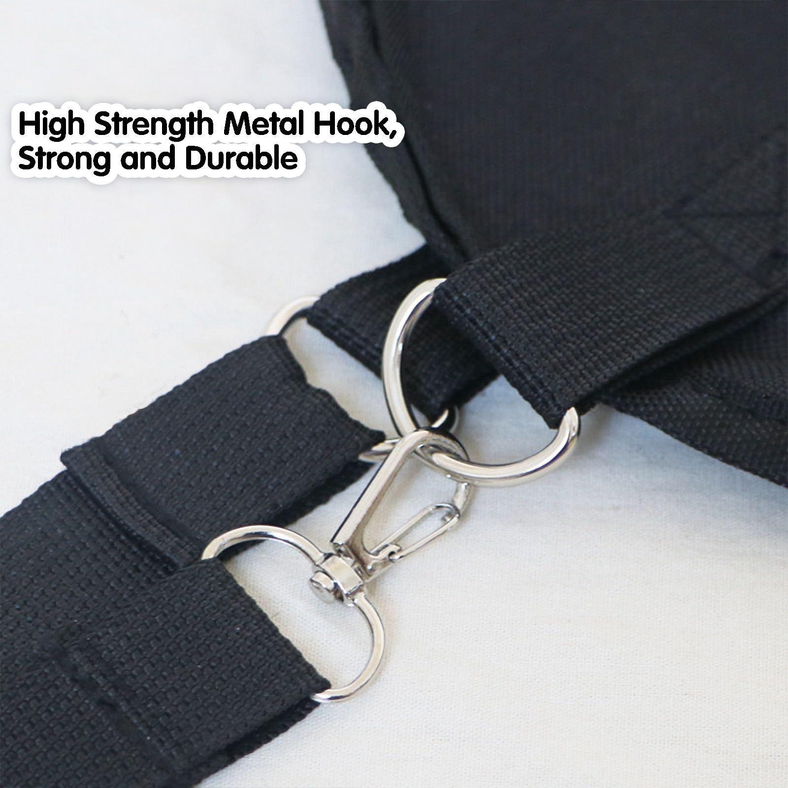 JVHLOV Hay Feeder Bag, Hay Bags for Horses Goat Hay Feeder, Hay Bags with Stronger Metal Snap Fasteners - Image 4