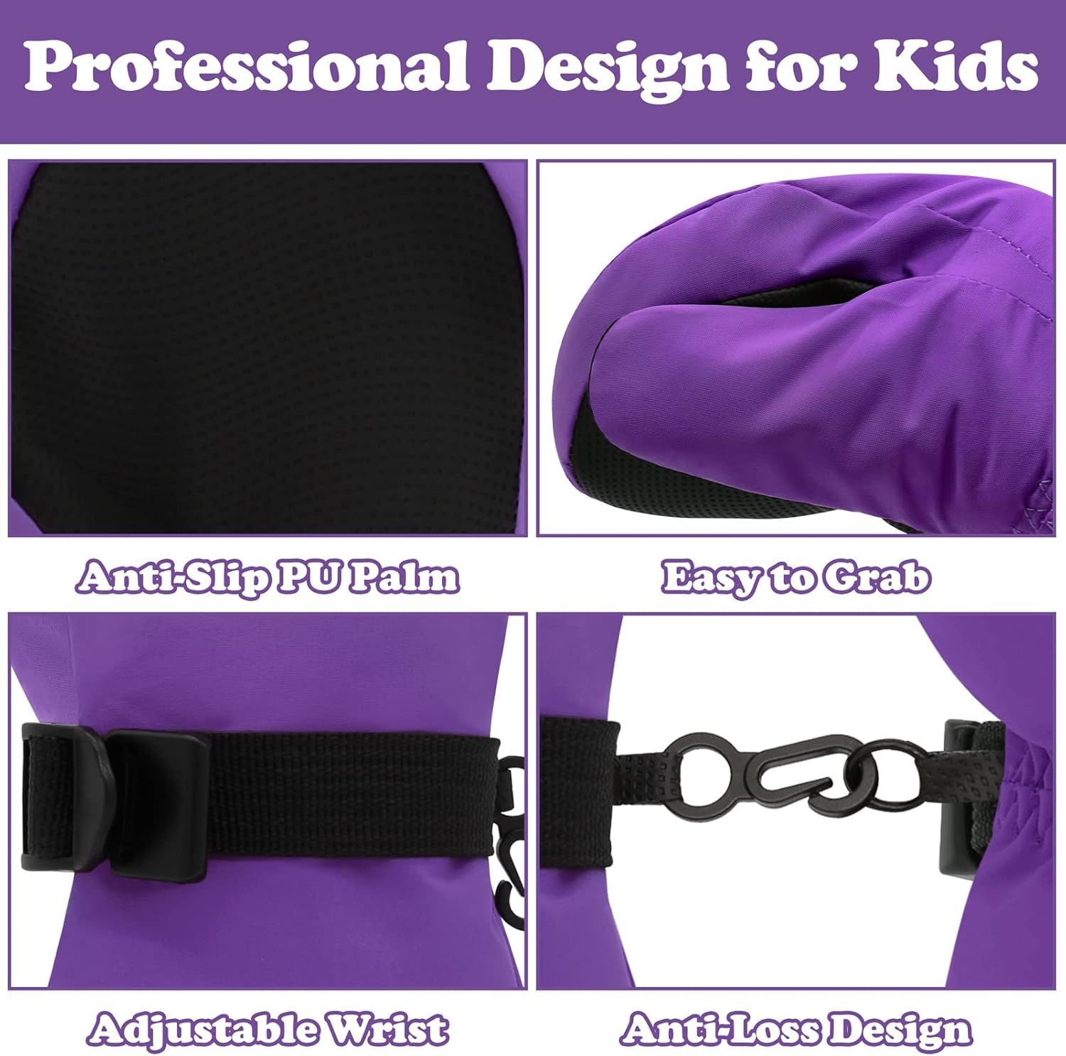 Sarfel Toddler Mittens Waterproof Toddler Snow Mittens Kids Ski Gloves Baby Winter Mitten Kids Snow Gloves Thinsulate 1-7Y - Image 5