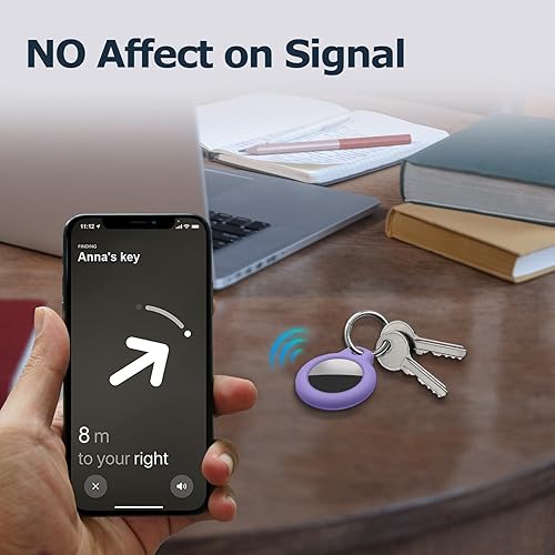 Miniatura 179 de Funda para AirTag con llavero, a prueba de golpes y antiarañazos, accesorios para localizadores GPS, para bolsos y maletas, transparente F5-Clear