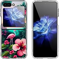 Vista 15 de Carcasa rígida para Samsung Galaxy Z Flip 5, funda protectora rígida a prueba de golpes para Samsung Galaxy Z Flip 5, diseño de mandala morado