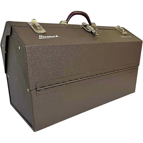 Homak Industrial 22-Inch Cantilever Steel Toolbox, Brown Winkle Powder Coat, BW00210220
