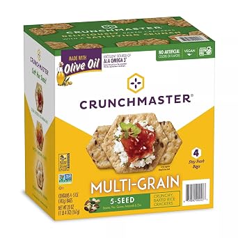 Crunch Master 5 Seed Multi-Grain Cracker with Olive Oil 5 oz., 4 pk.